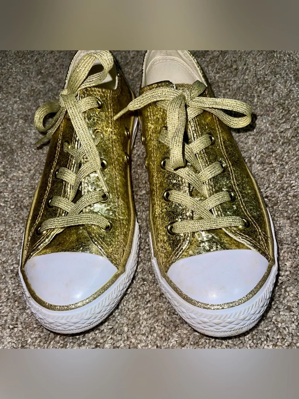 Converse Chuck Taylor All Star youth 2 Lo Glitter gold